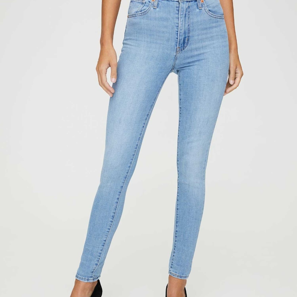 Levi's Mile High skinny jeans 28W x 30L medium blue - Picture 7 of 8
